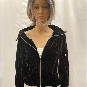 Catherine Malandrino black velvet jacket Sz M